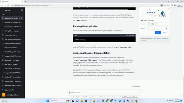 Generating documentation for a RESTful Web Service from Python