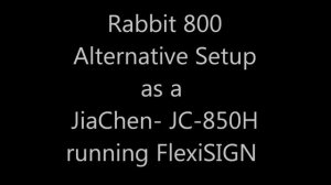 Rabbit 800 alternative setup