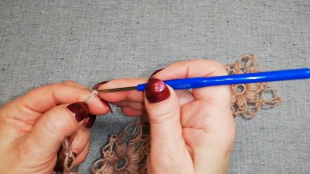 Шикарная шаль крючком .Подробный МК смотреть онлайн