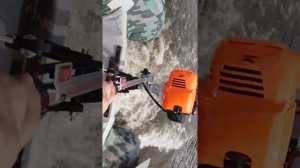 Триммер патриот 553 на лодке. Дэйдвуд с тримером 3.0 лс.