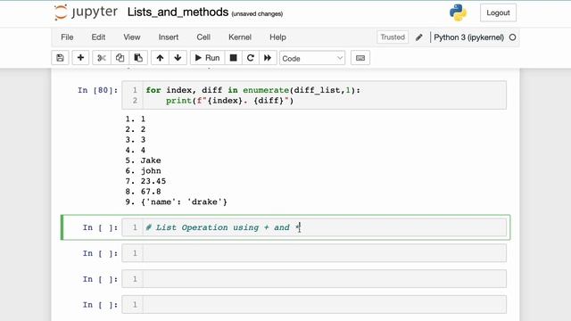 Python list and how to use and manipulate them with the 11 list methods || Python Tutorials 2023.