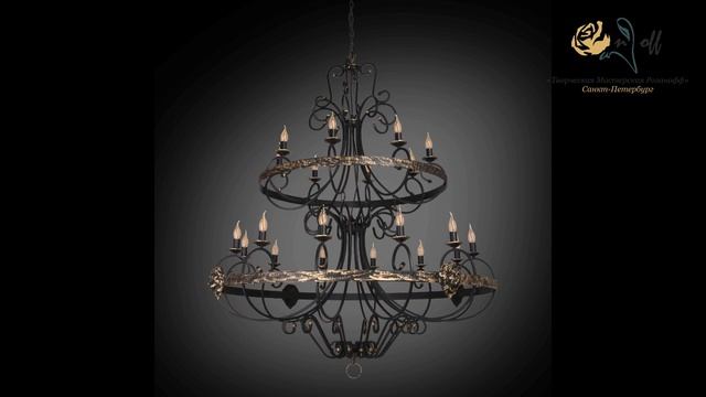 Разводка на двойное включение по ярусам  больших люстр коллекций  Зоя