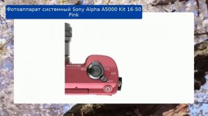 Фотоаппарат Sony Alpha A5000 Kit 16-50 Pink обзор