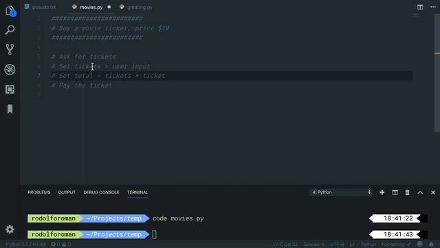 Python Input Output
