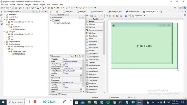How to make a note pad in java eclipse смотреть онлайн