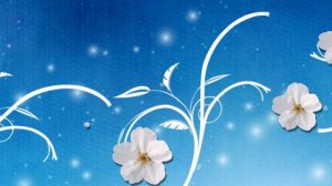 Video Background HD 1080. Футаж. Голубой фон с цветами