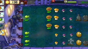 Прохождение Plants VS Zombies уровень 2 ночь
