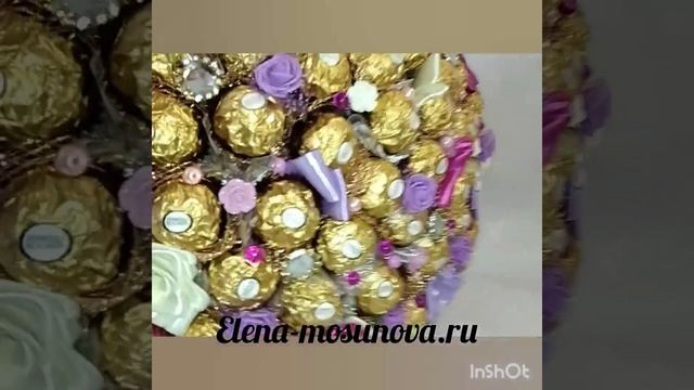 Шикарный букет из конфет Ферреро Роше. Оригинальный подарок своими руками