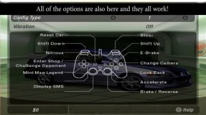 Need For Speed:Underground 2: beta main menu