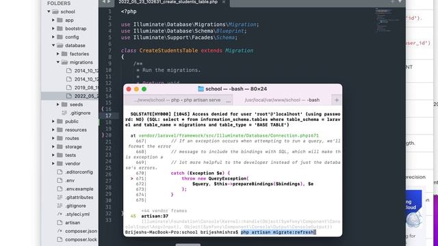 How to create migrations in Laravel - Laravel 7.4 tutorial in Hindi in 2022