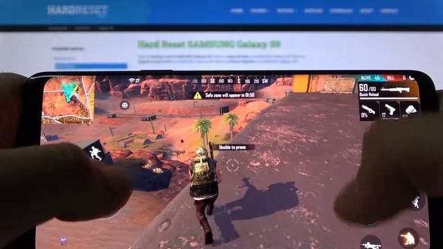 Играем в игру garena free fire на телефоне SAMSUNG Galaxy S9! смотреть онлайн