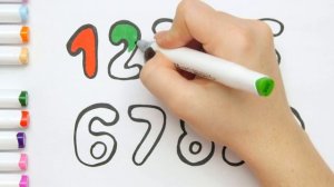 Как нарисовать цифры 1 2 3 4 5 6 7 8 9 0 / How to draw numbers 1 2 3 4 5 6 7 8 9 0