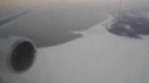 Заход на полосу 01 и посадка в аэропорту г, Южно-Сахалинска