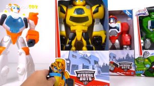 Giant Dinosaurs attack Paw Patrol! Transformers Rescue Bots mech armor suit! Go! - DuDuPopTOY