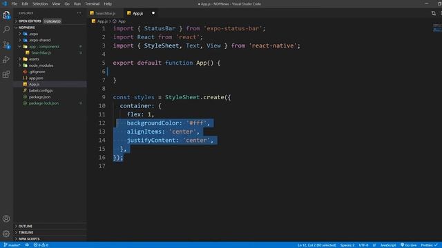#2 Creating Search Bar - React Native News App смотреть онлайн