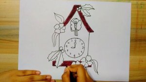 How to draw a Clock | Clock drawing for Kids | Easy Clock Drawing | Wall Clock Drawing