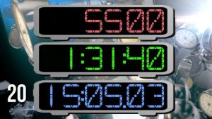 BCG 30 Minutes Stopwatch (24 Hour Clock from 1x tp 240x speed) Remix Namco Museum PS1 Record