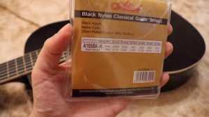 A105BK Струны для классической гитары, черный нейлон   посеребренная медь, нормальное натяжение