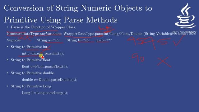 String to Primitive Conversion Using Parsing Technique |Java|Lecture 36|Urdu|Hindi