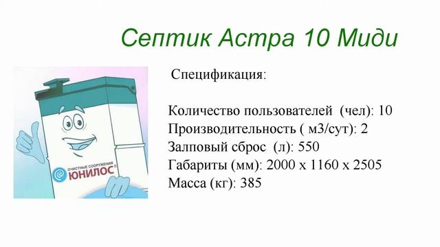Септик Астра 10 Миди смотреть онлайн