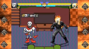 Papyrus (Undertale) vs Ghost Rider (Marvel Comics) - Ultimate Mugen Fight 2017