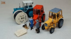 Трактор Т-25А "Владимирец" масштабная модель 1/43, журналка ТРАКТОРЫ №124 #Т25А #модель #Владимирец