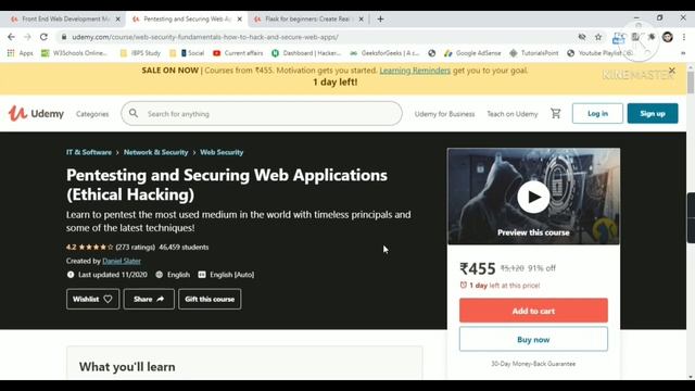 Udemy Free Certificate Courses Ethical Hacking HTML CSS JS Bootstrap | Flask Project Online Classes