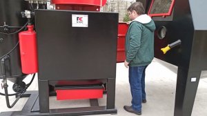 Пескоструйная камера для обработки больших деталей