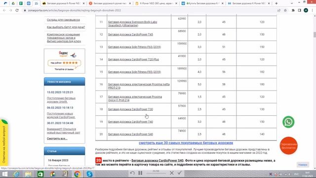 Беговая дорожка K-Power NEO 360 отзывы и обзор репутации в интернете смотреть онлайн