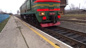 тепловоз м62 на станции тумская.