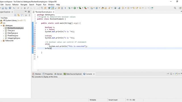 Java Program to demonstrate Boolean Data Type смотреть онлайн