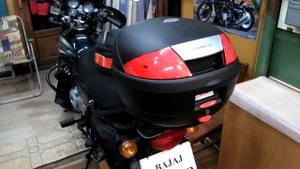 Баджадж Боксер 150 (Bajaj Boxer BM 150). Новый задний кофр.