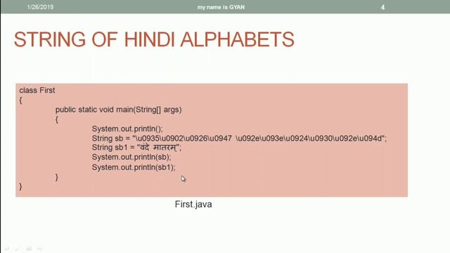String API in Java | #43 | Unicode String in Java | String of Non-English Alphabet in Java