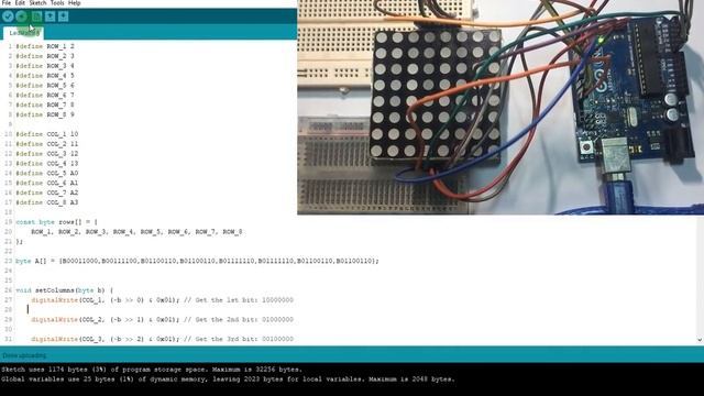 Arduino Tutorial for Beginners 17 - LED Matrix With Arduino