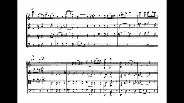 Franz Schubert - String Quartet No.2, D 32 (with score) смотреть онлайн