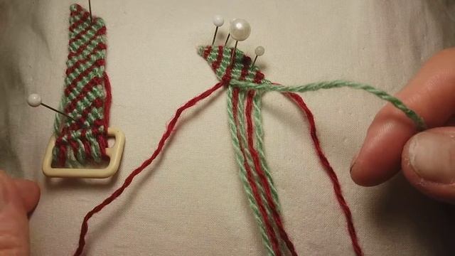 Макраме. Macrame. Двухцветный  пояс.