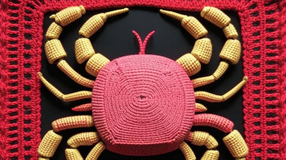 Квадратные вязаные мотивы с обитателями ГАЛАПАГОССКИХ островов от нейросети. ПОДБОРКА №1.