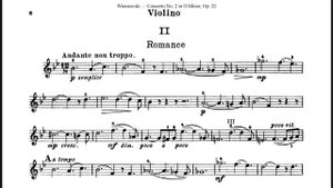 Henryk Wieniawski,  concert for violin No2. notes | Г.Венявский, концерт для скрипки 2,  ноты.