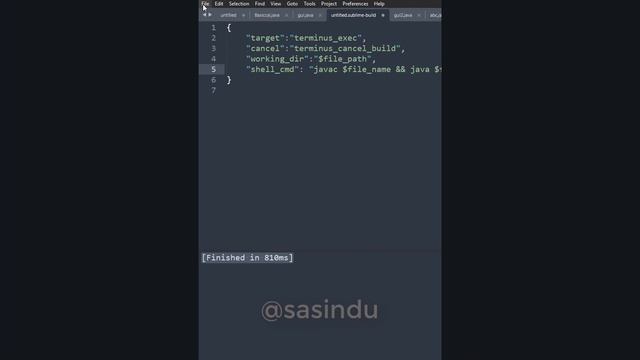 How to compile and run Java code in Sublime Text 4 #short #javaforbeginners #javaprogramming