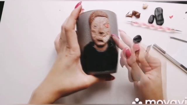 Терминатор/Terminator/Мастер-класс и полимерной глины.Видео лепка терминатора на кружке.Polymer cla смотреть онлайн