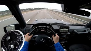 Mercedes G500 5.5 V8 2014 285Kw 388Hp POV Test Drive on ROAD