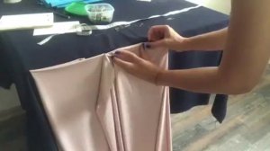 Классическая драпировка банкетного стола