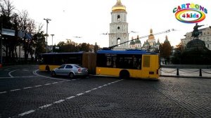 Городской транспорт и Железная дорога развивающее видео. Поезд, трамвай и другие машинки