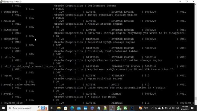 What is inside information_schema  database | #mysql #database