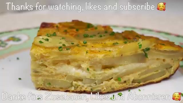 Простой Рецепт Испанской Лепёшки с Луком, Картофелем, Оливками и Сыром.