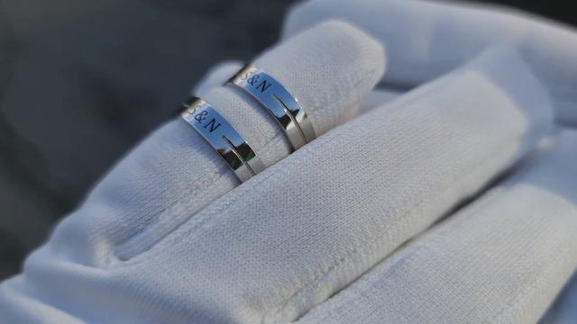 Обручальные кольца из белого золото
