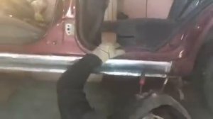 Ставим новые пороги на Киа спектра