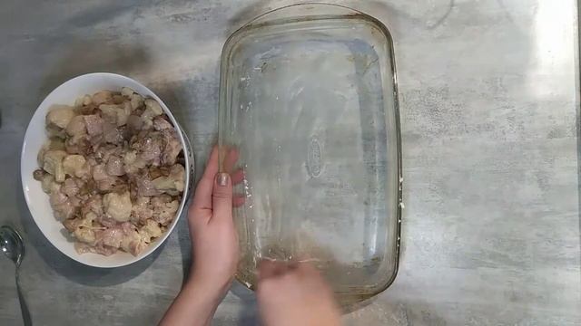 Гратен (запеканка) с курицей, грибами и цветной капустой смотреть онлайн