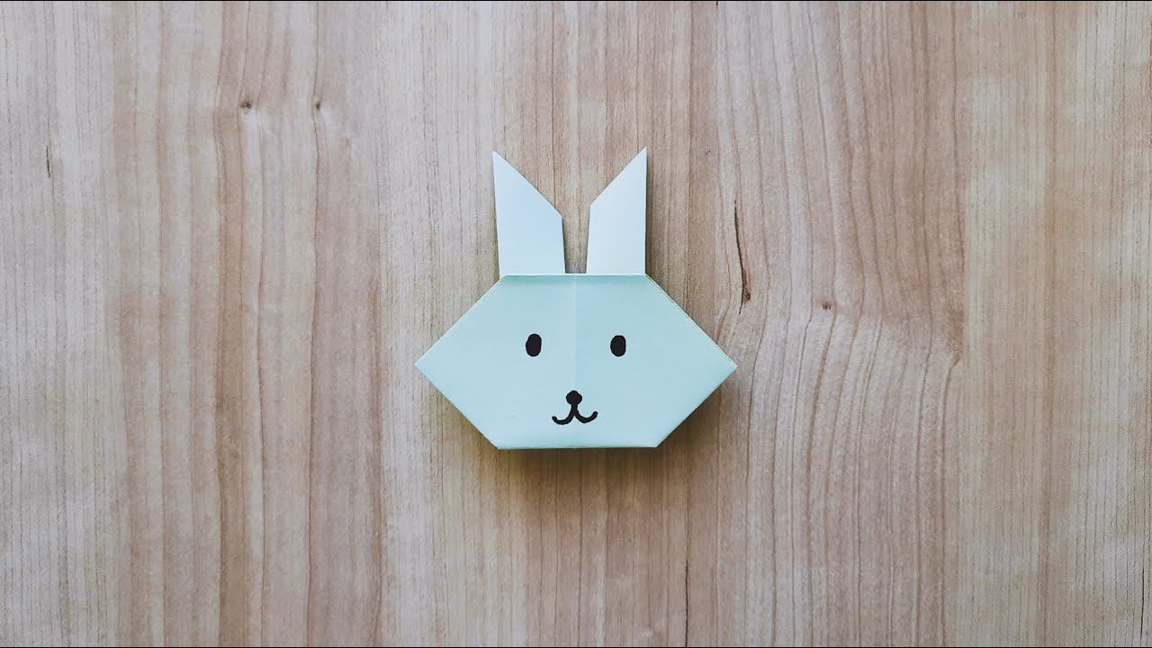 Оригами кролик | Origami Rabbit | 折り紙　ウサギの顔
