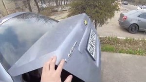 установка пружины для открытия багажника